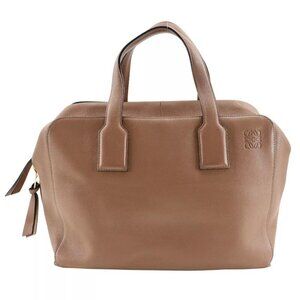 LOEWE goya weekender Boston bag Brown Calfskin Women